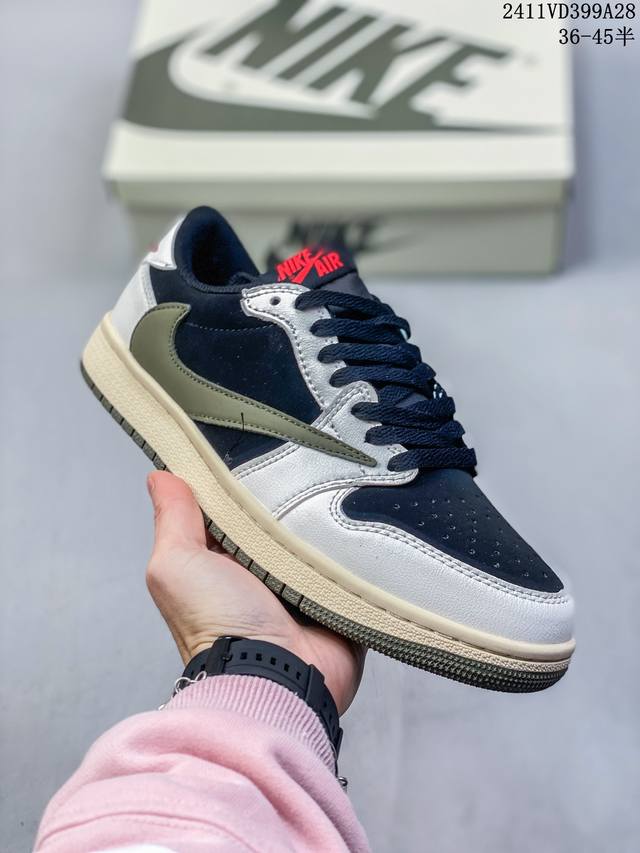 福利特价 耐克 Nike Air Jordan 1 Low Og Sp Military Blue Aj1乔1 倒勾低帮篮球鞋 Aj1 乔丹1代 Aj1 乔1