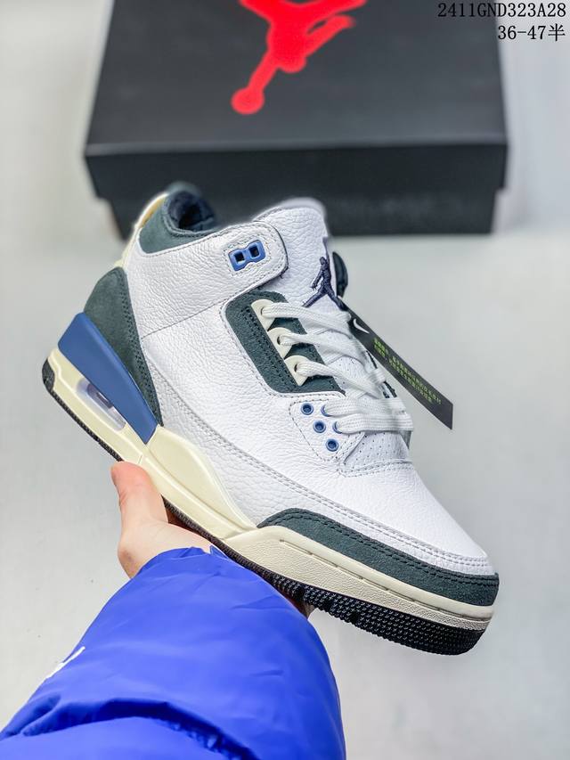 头层公司级air Jordan 3 Retro 货号：Hv8571-100 尺码：36 36.5 37.5 38 38.5 39 40 40.5 41 42 4