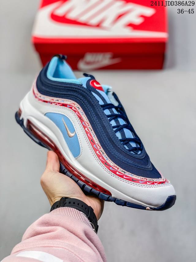 真标耐克nike Air Max 97 Se “Pastel” 耐克款max97子弹 货号:Fd5810-001 尺码:36-45 编码：11Jdd386A29