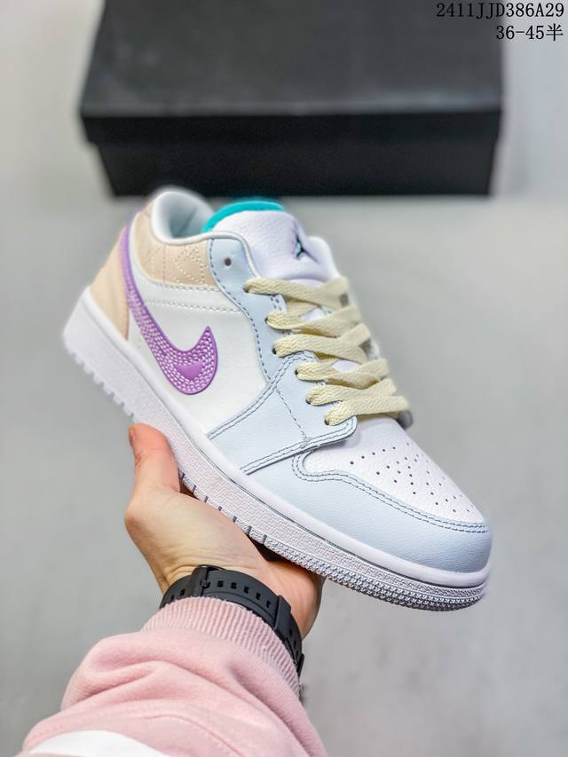 公司级nike Air Jordan 1 Low Aj1乔1低帮休闲板鞋 同步官方配色 官方货号:553558 043 尺码:36 36.5 37.5 38 3