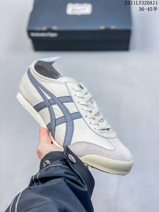 特价 Asics 亚瑟士 男女鞋真标半码制 日产经典老牌-鬼塚虎 Onitsuka Tiger Mexico 66经典墨西哥系列复古经典百搭板鞋休闲运动鞋慢跑鞋