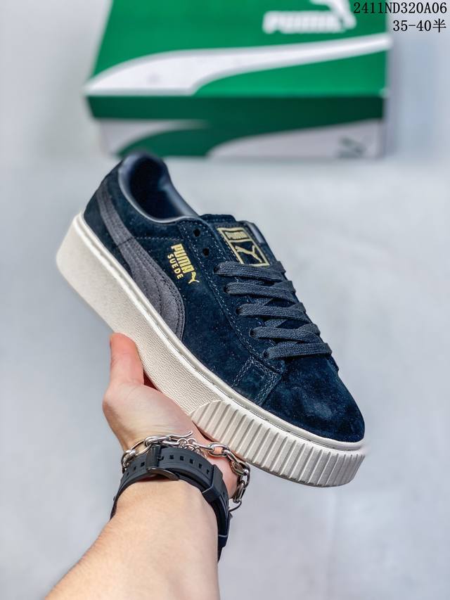 特价 彪马 蕾哈娜fenty X Puma Creeper Phatty 全新联名鞋款运动鞋 男女款板鞋，采用品牌标志性的麂皮、厚底设计，搭配刚性橡胶 Cree