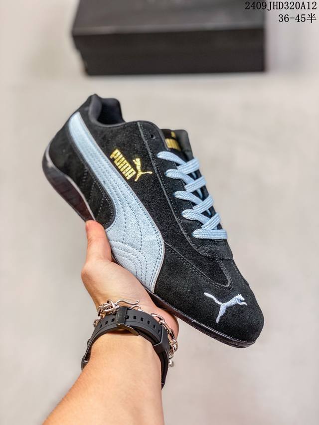 35.5-40半 公司级 头层 Puma Speedcat Og 彪马 低帮 粉白色 女款防滑耐磨低邦训练鞋生活休闲鞋赛车鞋 鞋型是puma联合赛车运动品牌sp