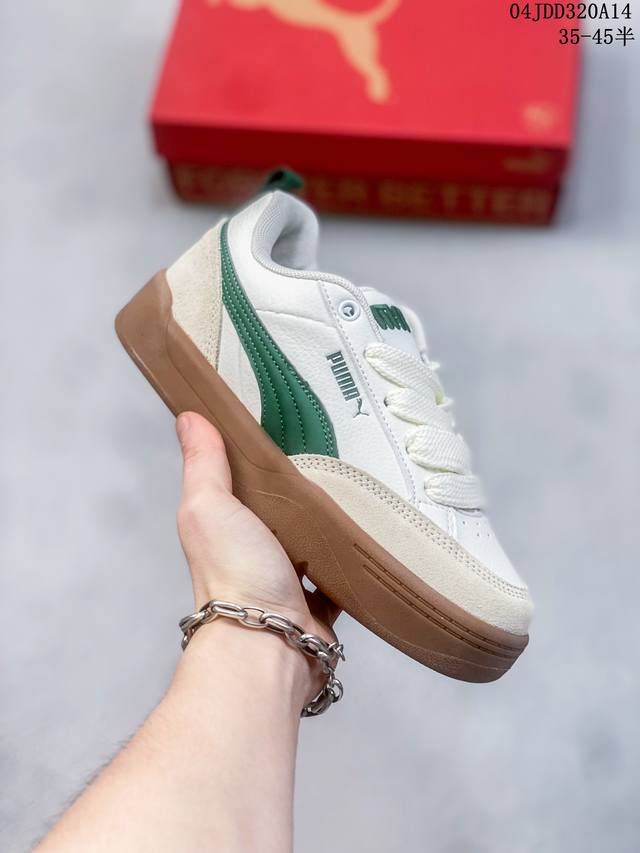 公司级puma 彪马 真标带半码，日韩校园风彪马puma Smash Vulc Leather Low 韩系百搭耐磨橡胶底板鞋 货号：374764 09 类型：