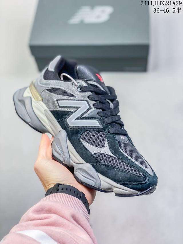 公司级new Balance 公司级版本 Nb9060 联名款 复古休闲运动慢跑鞋 鞋款灵感源自设计师本人对夏日的怀日回忆。鞋面大身由空间双格及磨砂鞋面拼接而生