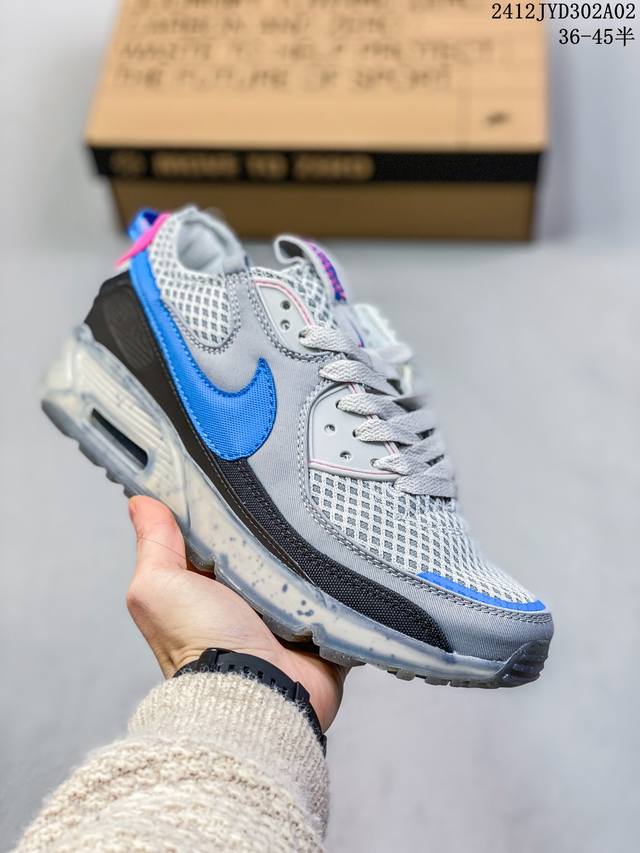 公司级耐克nike Air Max Terrascape 90”Summit White Pink“山川地形系列经典复古百搭休闲运动气垫慢跑鞋！材质超丰富的户外