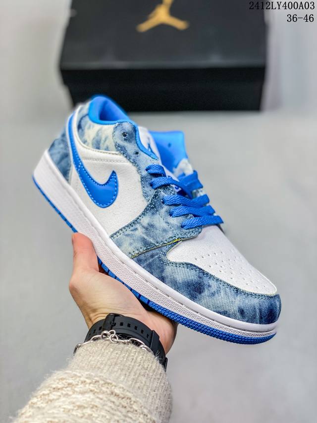 双十二福利特价 耐克 乔丹air Jordan 1 Low Aj1 乔1 低帮复古文化休闲运动篮球鞋 从19 年面世的元年款汲取设计灵感，采用简洁大方的经典外观