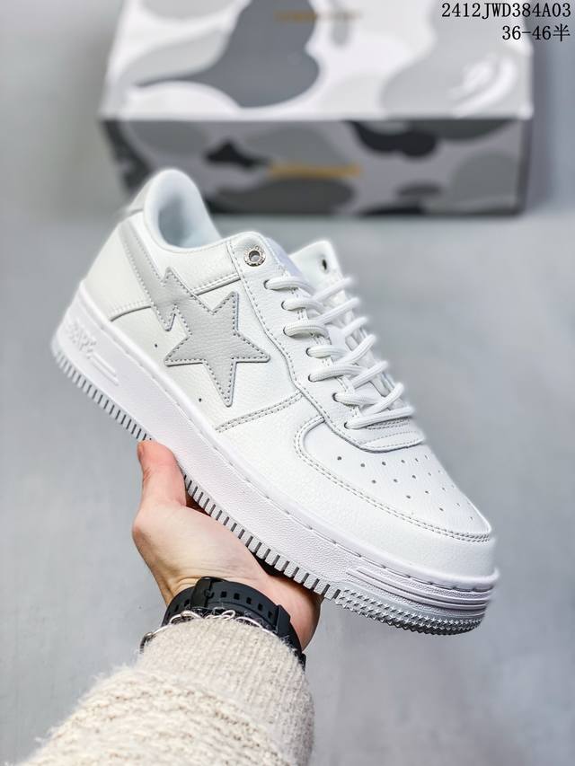 Bape Star To Low 纯原配色 明星同款 经典猿人头 空军 低帮运动休闲板鞋98058Adwpr 36-46 12Jwd384A03