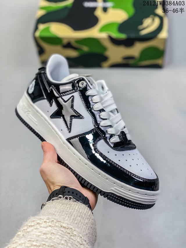 Bape Star To Low 纯原配色 明星同款 经典猿人头 空军 低帮运动休闲板鞋98058Adwpr 36-46 12Jwd384A03