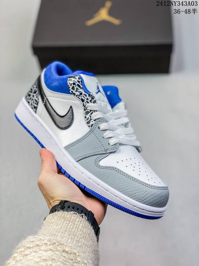 双十二福利特价 耐克 乔丹air Jordan 1 Low Aj1 乔1 低帮复古文化休闲运动篮球鞋 从19 年面世的元年款汲取设计灵感，采用简洁大方的经典外观