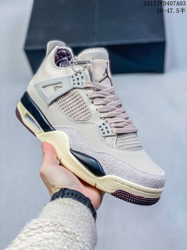 A Ma Maniére X Jordan Air Jordan 4 “While You Were Sleeping” 舒适简约 防滑 Aj4中帮 复古篮球鞋