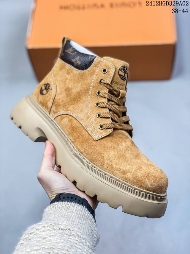 Lv X Timberland Lv联名添柏岚大黄靴 内里加绒保暖锁热 今年冬季防寒必备 顶奢流量品牌与时代经典的结合之作 #代购专供品质 高弹modern 外