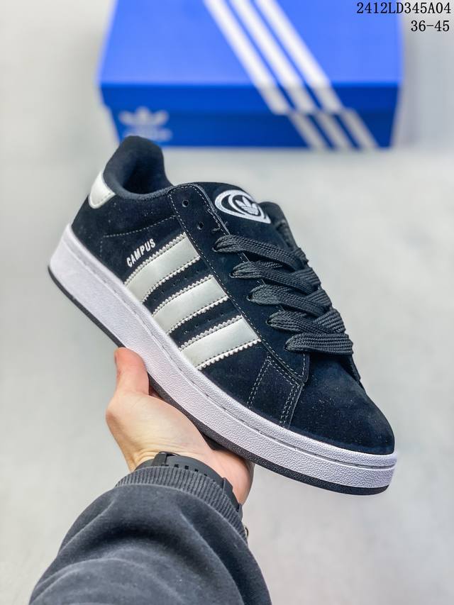 双十二福利特价 带半码 阿迪达斯 Adidas Campus 00S 复古潮流休闲面包鞋 尺码：36-45半 36-40半 12Ld345A04