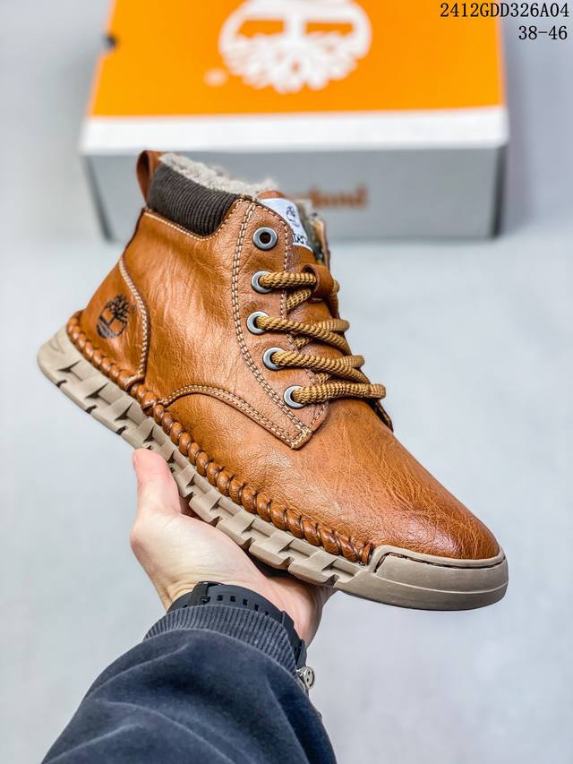 新货timberland添柏岚 天伯伦 2024秋冬新品 毛绒内里保暖锁热 秋冬必备户外休闲系列广东大厂品质 原盒原包装 24Ss新款 时尚潮流搭配面料采用意大