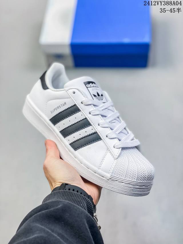 双十二福利特价 阿迪达斯adidas三叶草 Originals Superstar贝壳头系列低帮经典百搭休闲运动板鞋 尺码：35 36 36 37 38 38