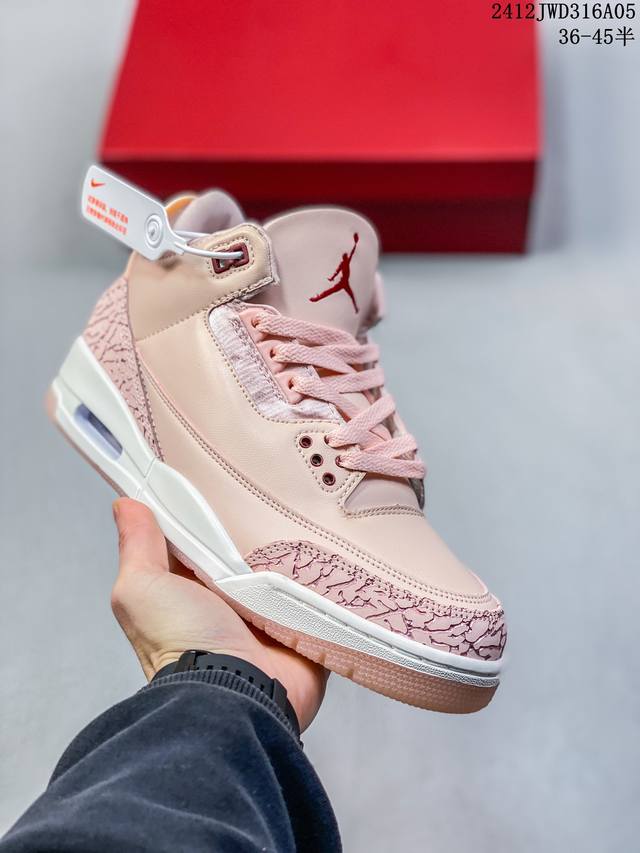 公司级air Jordan 3 Retro 复刻白水泥 Aj3 乔丹3代 Aj3 乔3 经典复刻白水泥 乔丹篮球鞋系列 鞋身以白色为主调，采用优质皮革材质搭配鞋