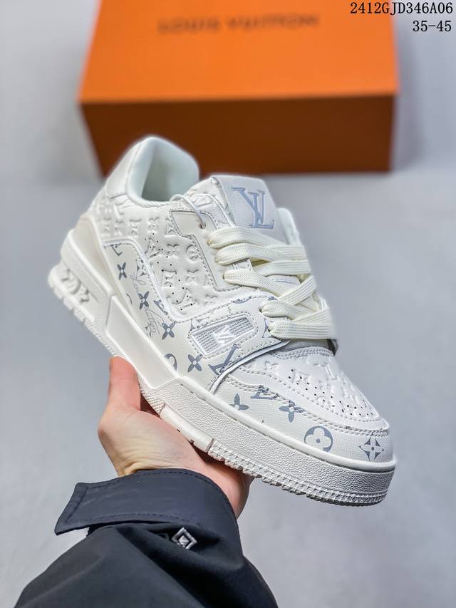 公司级路易威登 Louis Vuitton Lv路易威登板鞋 新款 Lv Trainer最新配色运动鞋 L家 篮球鞋风格运动鞋 该鞋由艺术总监 Virgil A