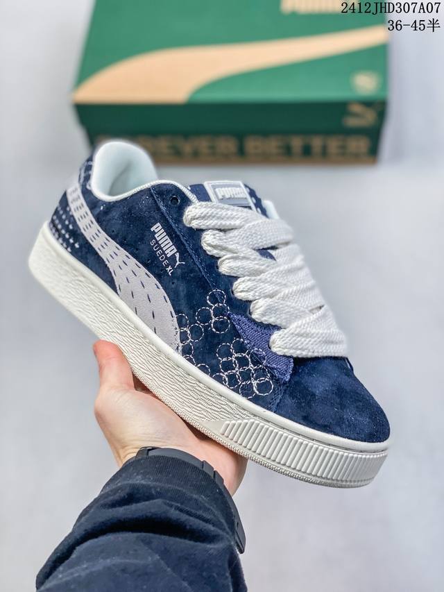 公司级 彪马puma Suede Xl 低帮复古轻便透气防滑减震休闲鞋 厚底增高运动板鞋 12Jhd307A07