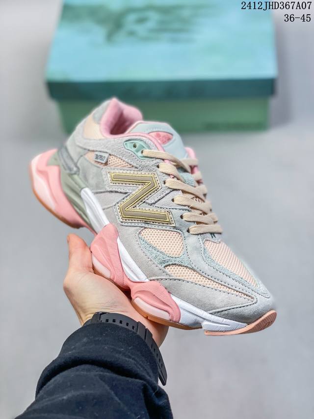 Newbalance Nb 9060潮流复古减震防滑耐磨低帮 运动休闲鞋 男女同款浅灰色鞋身设计采用复古拼接鞋面，复古兼具匠心，细节彰显品质。中底柔软轻便，保证