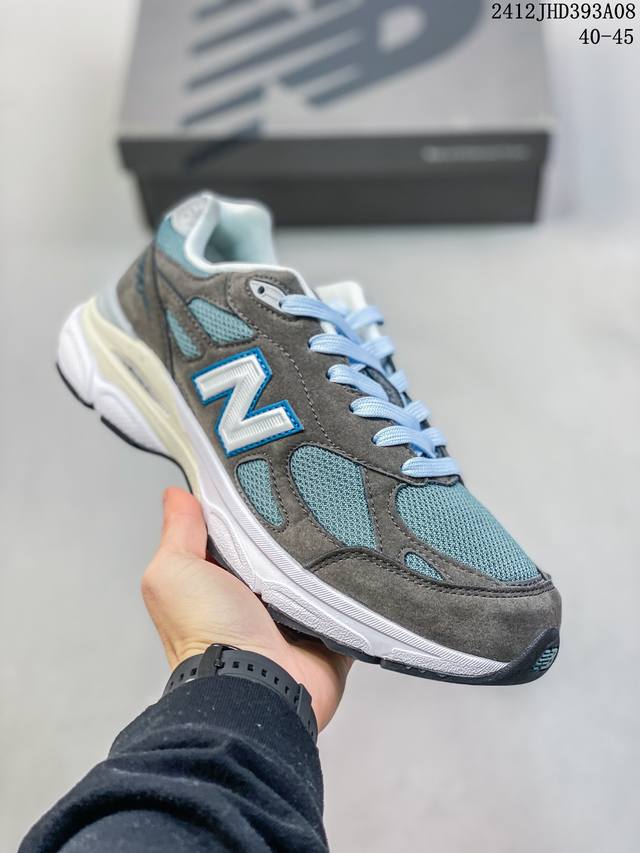 新百伦new Balance Nb990 复古休闲慢跑鞋 采用原厂材料和胶水 网面透气舒适 复古耐磨休闲百搭跑步鞋 个性断掌运动鞋 织物材质 全套模具 原装皮料