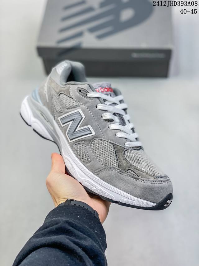 新百伦new Balance Nb990 复古休闲慢跑鞋 采用原厂材料和胶水 网面透气舒适 复古耐磨休闲百搭跑步鞋 个性断掌运动鞋 织物材质 全套模具 原装皮料