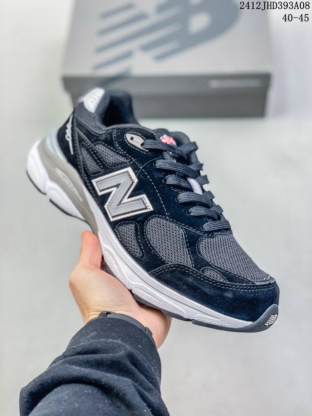 新百伦new Balance Nb990 复古休闲慢跑鞋 采用原厂材料和胶水 网面透气舒适 复古耐磨休闲百搭跑步鞋 个性断掌运动鞋 织物材质 全套模具 原装皮料