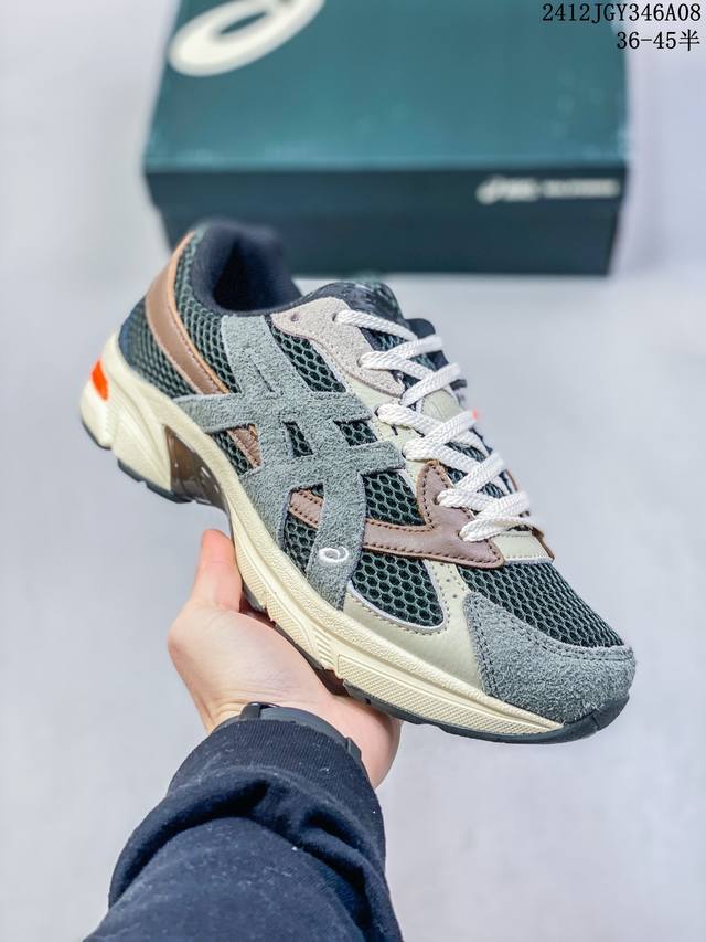 真标装备充满未来感，日本专业跑鞋品牌 Asics 亚瑟士 Gel-1090 量子系列硅胶回弹休闲运动跑步鞋 货号 :1203A254-020 尺码:36 37