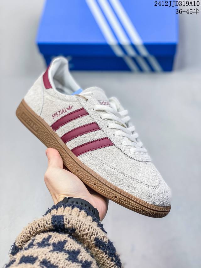 阿迪达斯三叶草adidas Originals Samba Vegan Og”Spd“桑巴舞系列绅士德训足球风百搭低帮休闲运动板鞋 12Jjd319A10