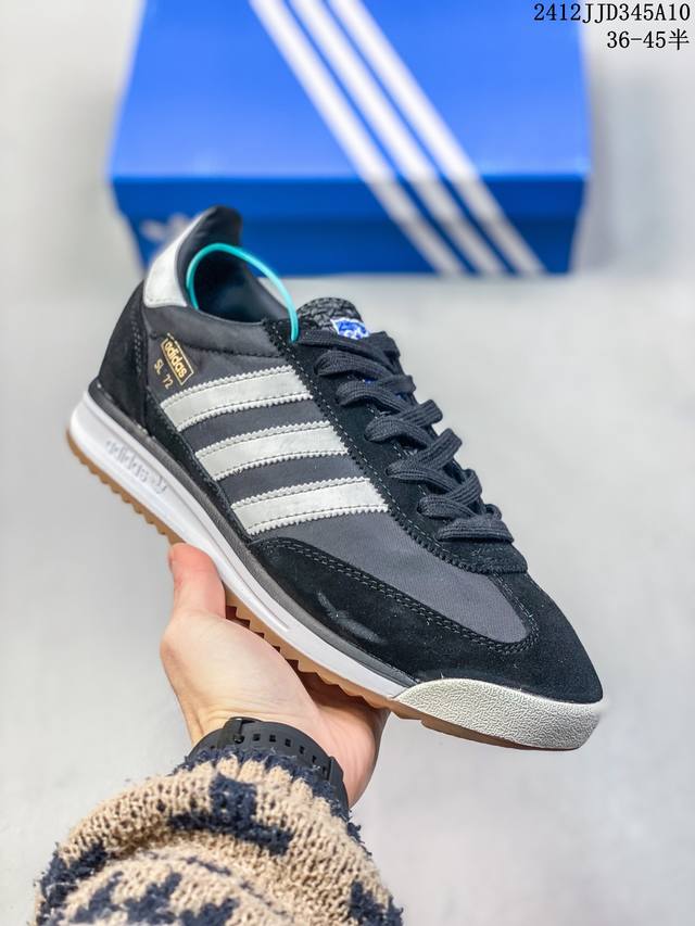 36-45半码。 阿迪达斯 Adidas Originals Gazelle Indoor 三叶草休闲防滑耐磨低帮板鞋 12Jjd345A10