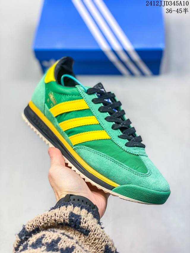 36-45半码。 阿迪达斯 Adidas Originals Gazelle Indoor 三叶草休闲防滑耐磨低帮板鞋 12Jjd345A10