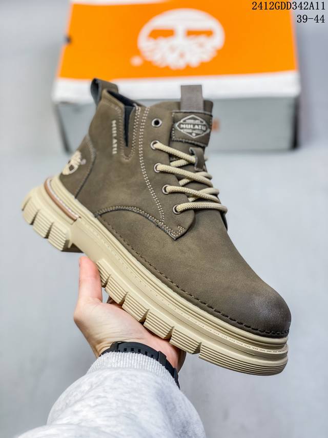 顶级timberland 天伯伦经典款大黄靴 纯原代工厂版本 胎牛皮防水 原厂宝元出品 独立紫光防伪 电脑车线 四线并齐 完全还原正品工艺 所有细节 包装 配件