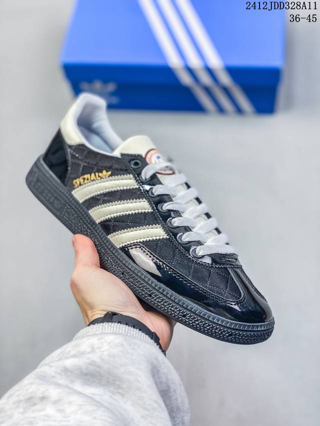 阿迪达斯adidas Originals Handball Spzl 手球运动员系列百搭休闲运动板鞋“翻毛旧黄奶白焦糖底” 12Jdd328A11