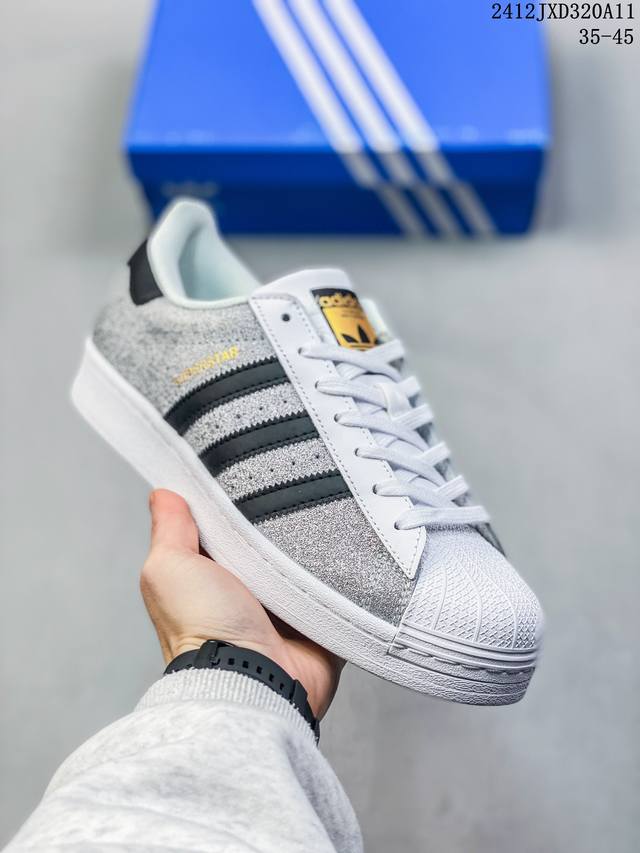 公司级忍者神龟 X Adidas Originals Superstar系列’Shredder’经典百搭 防滑耐磨 低帮 板鞋 货号:Ih7767 尺码:35.