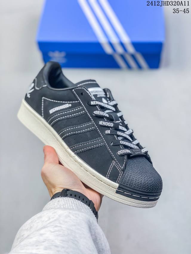 公司级忍者神龟 X Adidas Originals Superstar系列’Shredder’经典百搭 防滑耐磨 低帮 板鞋 货号:Ih7767 尺码:35.