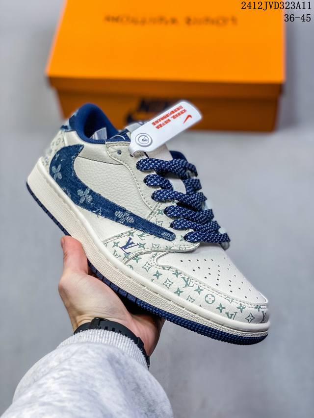 海外爆款限量发售！公司级 Travis Scott X Fragment Design X Jordan Air Jordan 1 Low Og Sp Lv联名