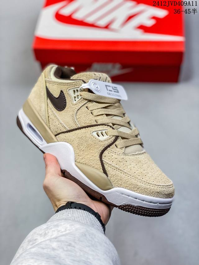 公司级耐克nike Air Flight 89男子运动鞋 Aj4兄弟款 缓震篮球鞋 重塑80年代后期非凡篮球战靴的经典风范 利落皮革结构搭载卓越缓震系统 重现传