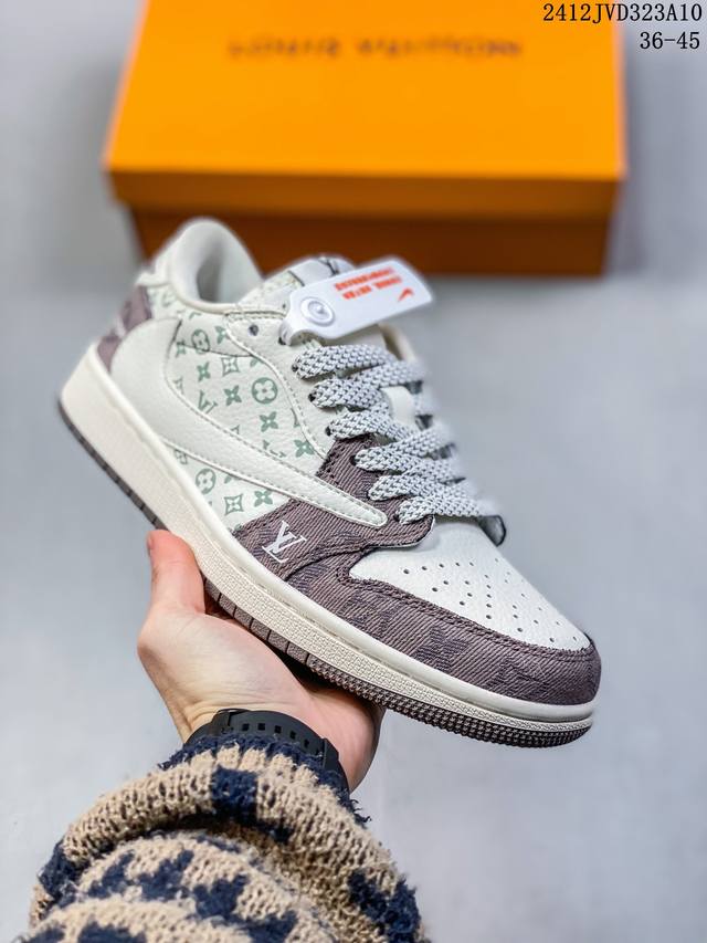 海外爆款限量发售！公司级 Travis Scott X Fragment Design X Jordan Air Jordan 1 Low Og Sp Lv联名