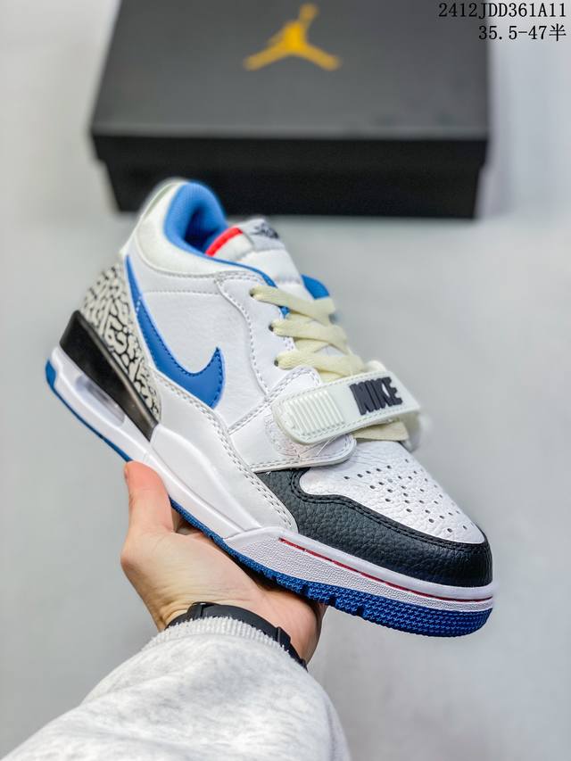 双十二福利套现头层皮 耐克nike Air Jordan Legacy 312 Low”White Pine Green“乔丹最强三合一混合版本低帮文化休闲运动