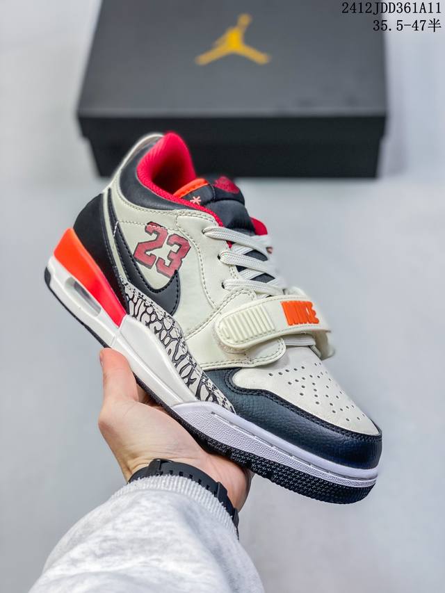 双十二福利套现头层皮 耐克nike Air Jordan Legacy 312 Low”White Pine Green“乔丹最强三合一混合版本低帮文化休闲运动