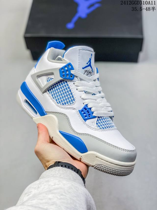 Air Jordan 4 Retro Travis Scott Cactus Jack 乔四 魅力蓝 独家原厂头层磨砂牛皮制作 原档案原模具 原厂楦头 原厂磨具