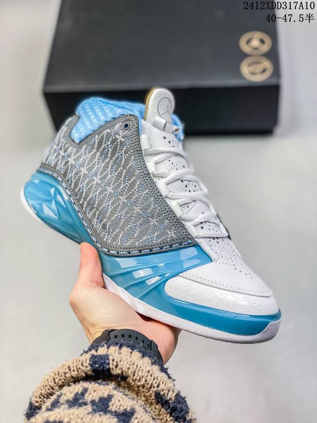 Jordan Air Jordan 23 Titanium 舒适百搭中帮复古篮球鞋男款 蓝色 尺码：40-47.5半 编码：12Xdd317A10