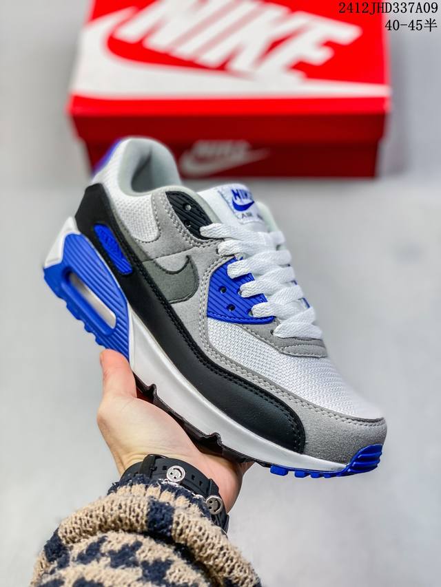 公司级nike Air Max 90初代系列低帮复古气垫百搭休闲运动慢跑 尺码：40-45半 编码：12Jhd337A09