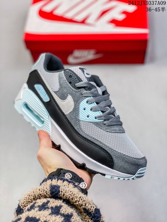 公司级nike Air Max 90 Se 初代系列低帮复古气垫百搭休闲运动慢跑鞋 货号:Fn8005-002 尺码:36 36.5 37.5 38 38.5