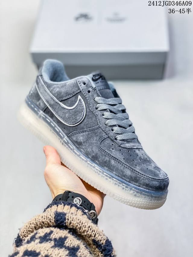 真标半码耐克nike Nike Air Force1 Mid X Reigning Champ 空军一号卫冕冠军联名款低帮运动休闲板鞋 货号：Aa1117 90