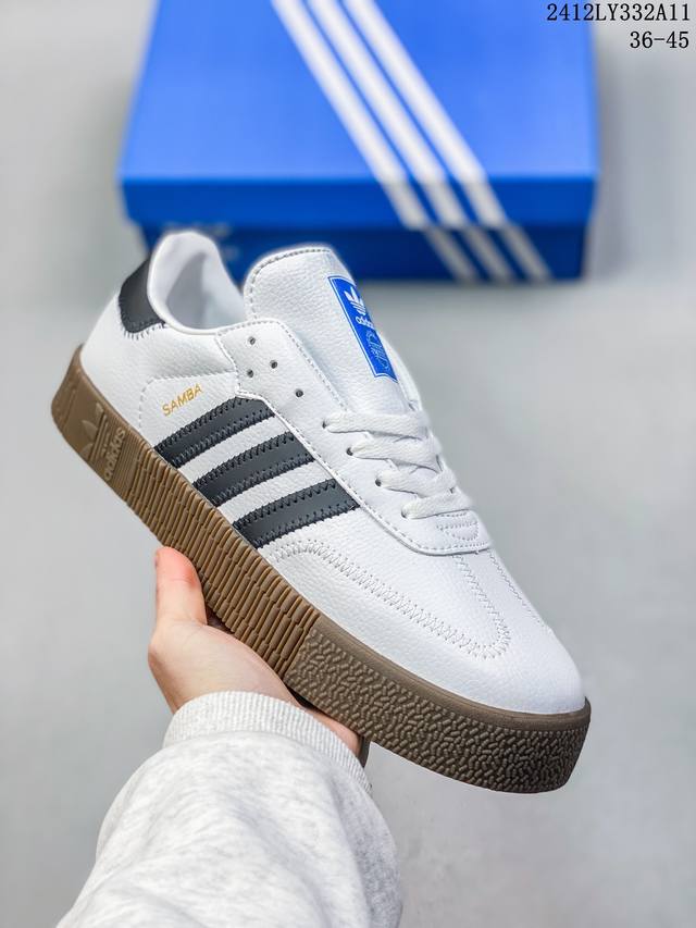 双十二福利套现 阿迪达斯adidas Originals Samba Rose W桑巴系列松糕百搭经典板鞋 12Ly332A12