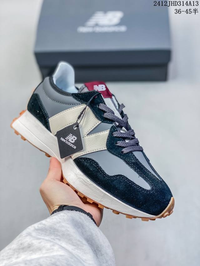 上世纪 70 年代的意大利街头风格！Nb新百伦new Balance Ms327系列复古休闲运动慢跑鞋 Ws327Kc 码数：36 37 37.5 38 38.