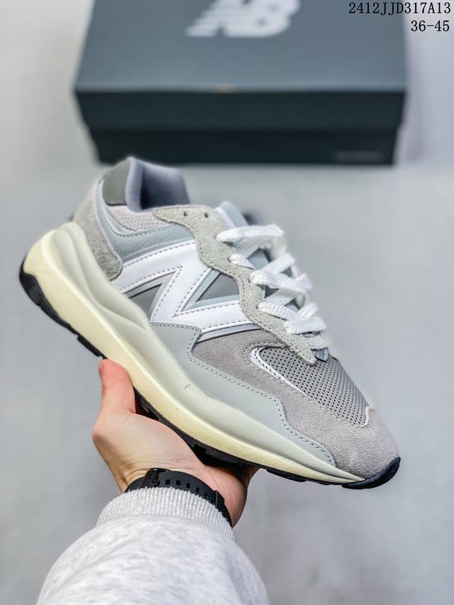 New Balance Nb 5740绒面革运动时尚减震防滑耐磨透气低帮生活休闲鞋男女同款 雾灰 12Jjd317A13