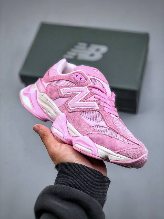 New Balance 9060 Pink Overdye 系列复古百搭老爹风小象蹄休闲运动跑步鞋“浸染浅粉做旧”U9060App 全新配色全新nb新百伦 男女