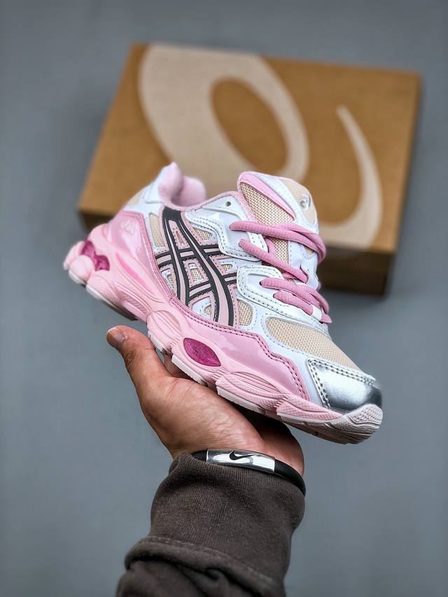 Asics Gel-Nyc 纯原版本 灰白亚瑟士运动休闲透气专业跑鞋 鞋面采用反绒皮与网布拼接 透气舒适兼具休闲时尚 结合简明的配色 展现品牌的传承及引领复古流