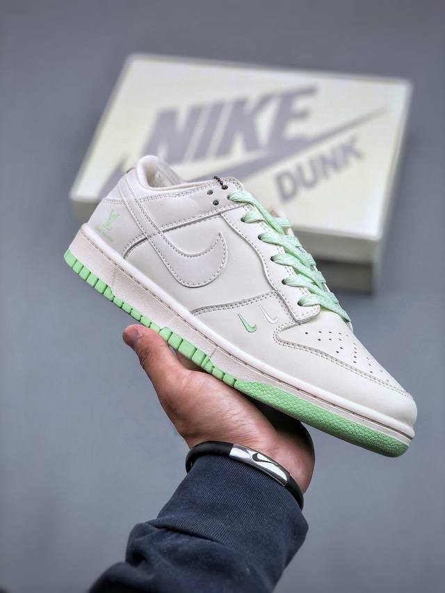 Nike Sb Dunk Low Lv联名-双勾荧光绿 周年高端定制 低帮休闲板鞋 Xx2025-321 #定制鞋盒 大厂纯原品质出货 超高清洁度 皮料切割干净